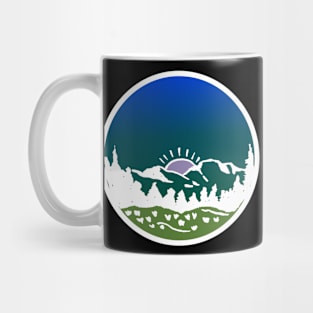 Mountains nature mountaineering hiking climbing Mug